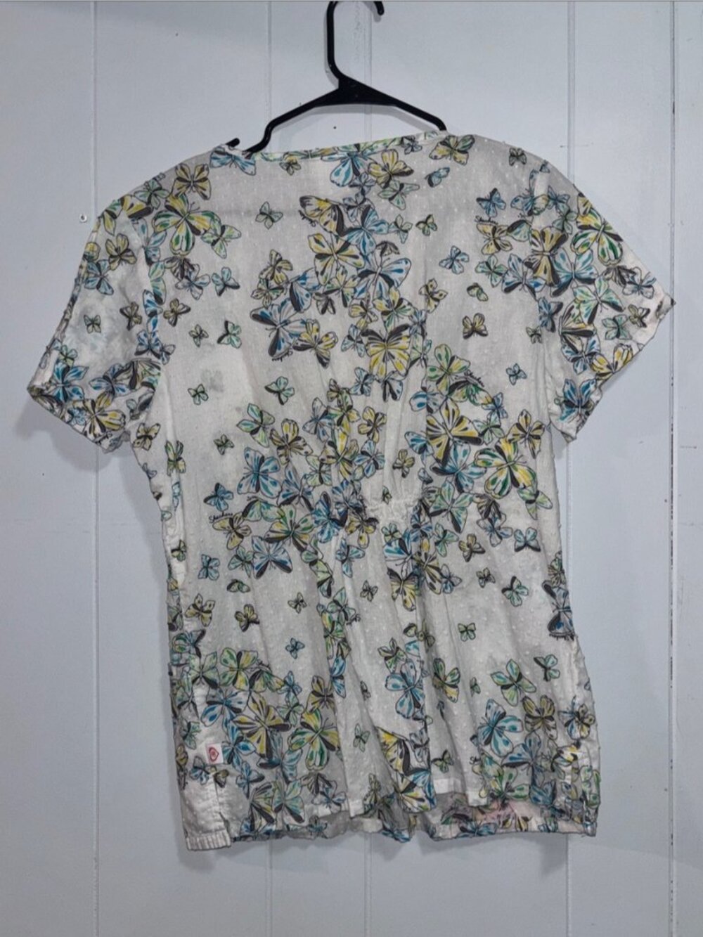 Butterfly Scrub Top - Picture 2 of 2